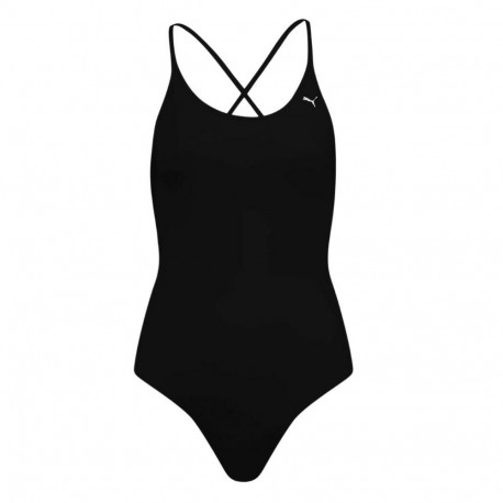 Kostium kąpielowy damski Puma Swim V-Neck czarny 935086 03