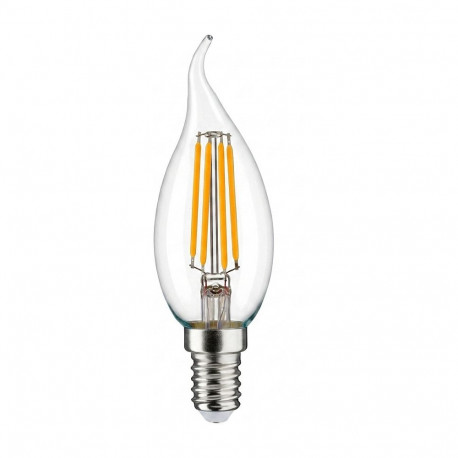 Synergy 21 LED Retrofit E14 piimjas leegikujuline küünal 4,5W soe valge hämardatav