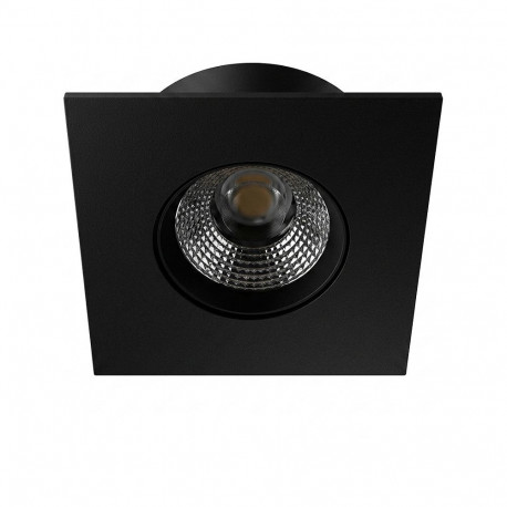 "Synergy 21 LED Deckeneinbauspot Helios schwarz, quadratisch, warmweiß"