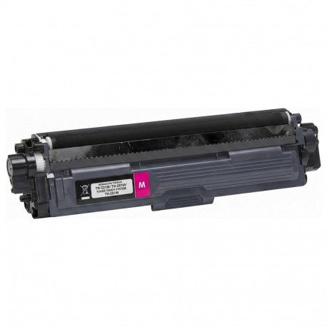 "STATIC Toner cartridge compatible with Brother TN-221M/TN-241M magenta remanufactured 1.400 pages"