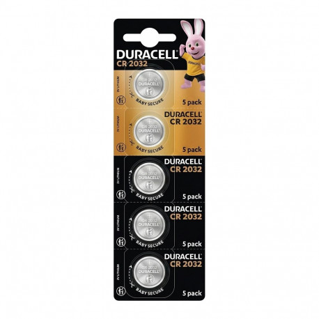 "Duracell Knopfzelle CR2032 Lithium 3V (5-Pack)"