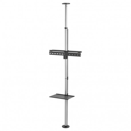 "EQUIP 650621 Min. 94 cm (37"") Max. 177,8 cm (70"") Max. VESA 600 x 400 mm 30 kg Schwarz, Edelstahl