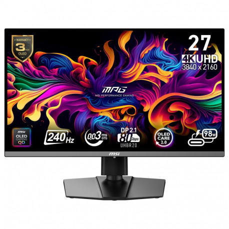 "67,3 cm (26.5"") 3840 x 2160 Pixel MSI 9S6-3CD79A-015 16:9 4K Ultra HD QD-OLED 0,03 ms 240 Hz HDR D