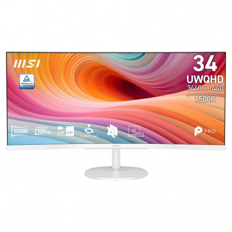 "86,4 cm (34"") 3440 x 1440 Pixel MSI 9S6-3PB2CT-057 21:9 UltraWide Quad HD VA 4 ms 120 Hz DisplayPo