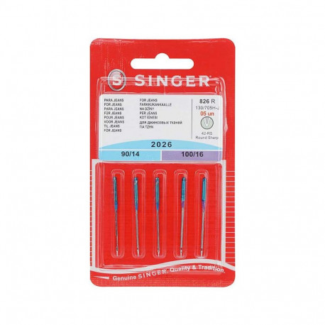 Singer NEEDLES NO. 90/100 DENIM 5 pcs. 53001063