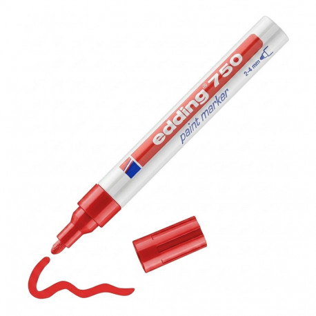 edding lakimarker 750 2.0-4.0mm, punane