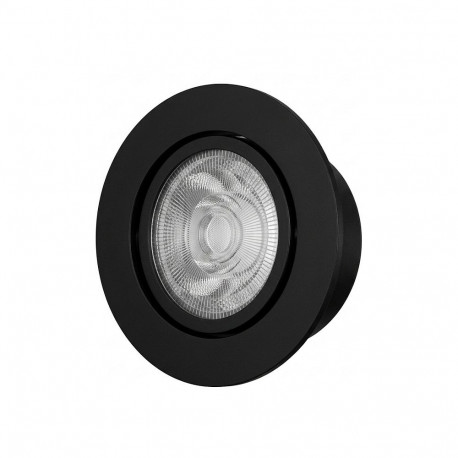 "Synergy 21 LED Deckeneinbauspot Helios schwarz, rund+schwenkbar, neutralweiß"