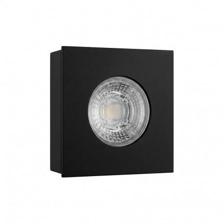 "Synergy 21 LED Deckeneinbauspot Helios schwarz, quadratisch, Aufputzrahmen"