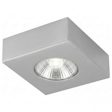 "Synergy 21 LED Deckeneinbauspot Helios silber, quadratisch, Aufputzrahmen"