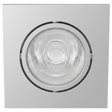 "Synergy 21 LED Deckeneinbauspot Helios silber, quadratisch+schwenkbar, neutralweiß"