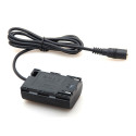 Caruba Canon LP E6 Full Decoding Dummy Batterij (rechte kabel)