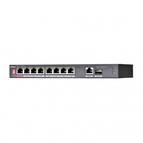 Dahua Technology PoE lüliti PFS3110-8ET1GT1GF-96 haldamatu Gigabit Ethernet (10/100/1000), must