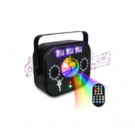 LIGHT4ME diskolaser MULTIBOX mitmeefektne LED-palliga