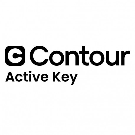 Contour Design kontoriklaviatuur AK-440 active key usb qwertz, must