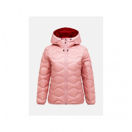 Kurtka damska puchowa PEAK PERFORMANCE W Helium Down Hood Jacket kolor różowy - L