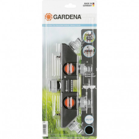 Gardena 4 Way Tap Connector 8194-20 819420 (8194-20)