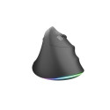 VERTICAL MOUSE NATEC CRAKE 2 PRO 12800DPI PROGRAMMABLE OPTICAL BLACK