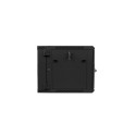 RACK CABINET 19" DOUBLE-SECTION WALL-MOUNT 9U/600X600 (FLAT PACK) BLACK LANBERG