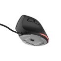 VERTICAL MOUSE NATEC CRAKE 2 PRO 12800DPI PROGRAMMABLE OPTICAL BLACK