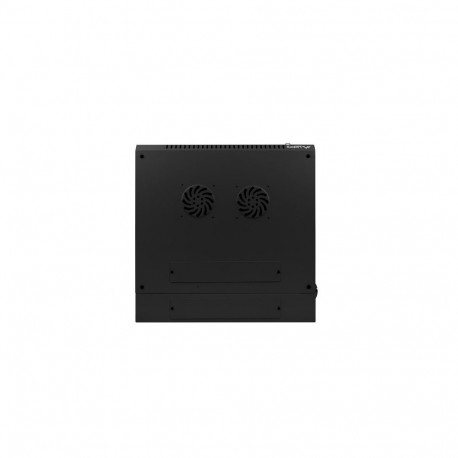 TWO-SECTION WALL-HUNG RACK CABINET 19" 9U 600X600 BLACK LANBERG (FLAT PACK)