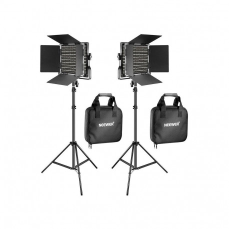 Kit Neewer 660 Bi Color LED, two lamps 40W 3200-5600K