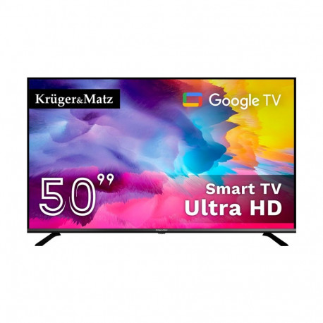 Kruger&Matz teler 50" UHD Google TV 5.0 DVB-T2/T/C H.265 HEVC
