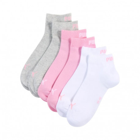 Puma sokid 938589 11 3-pakk ühevärvilised 39-42, roosad, valged, hallid