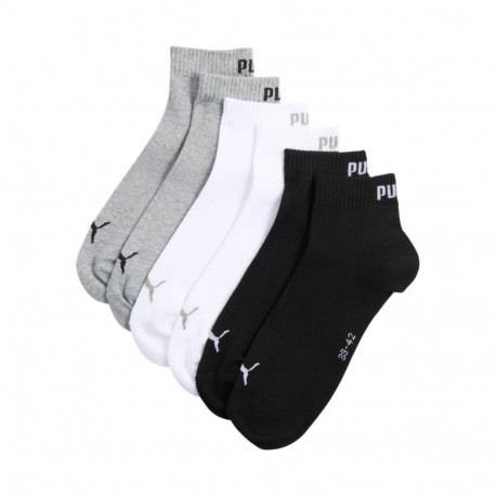 Skarpety Puma Quarter Plain 3pak czarne, białe, szare 938589 17 39-42