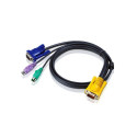 PS/2 KVM Cable 1.8m Black HDB 3in1 SPHD