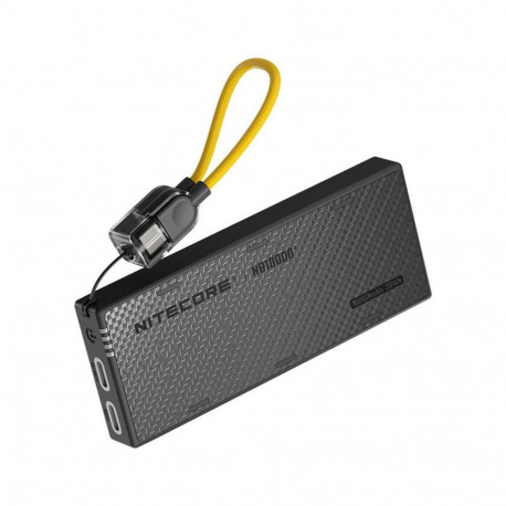 Nitecore NB10000 Gen4 power bank – 10,000mAh, dual USB-C 22.5W fast charging, IPX7 waterproof, carbo