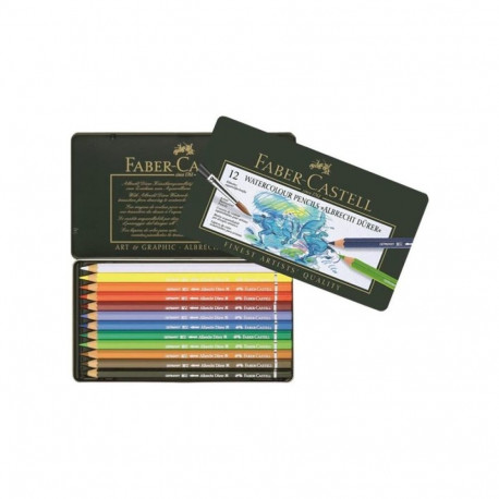 Art Supplies - Faber Castell FC-117512 Watercolor Pencils 12 Colors