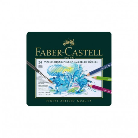 Artist Colored Pencil - Faber Castell Albrecht Dürer Watercolor Pencils, Lightfast, 12 Pcs