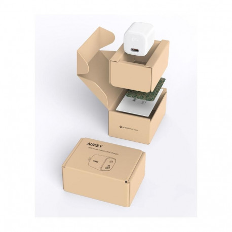 Charger - AUKEY PA-B1 20W USB-C PD 3.0 Indoor White