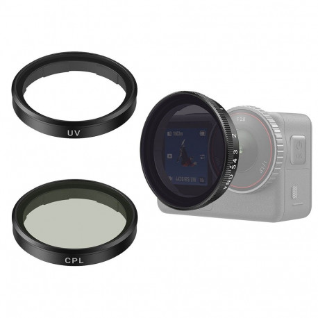 Camera Filter - Telesin OA-FLT-005 CPL & ND Filter Set for DJI Osmo Action 3, 4