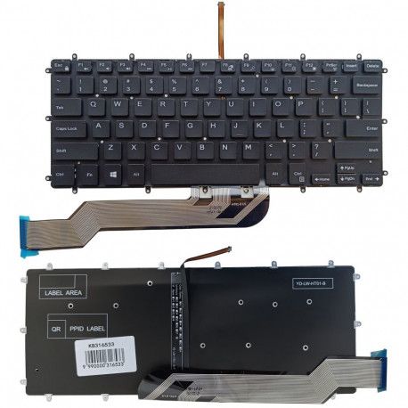 Keyboard - Dell Inspiron 7569, 7579, 7368, 5370 Backlight US Black