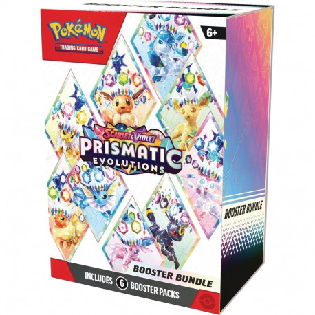 Trading Card Game - Pokémon Scarlet & Violet: Prismatic Evolutions Booster Pack Set (6 packs, 10 car