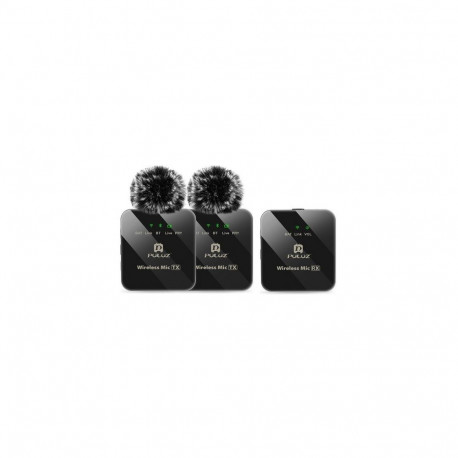 Microphone - Wireless Lavalier Dual 2.4GHz USB Type-C Lightning 10m Range