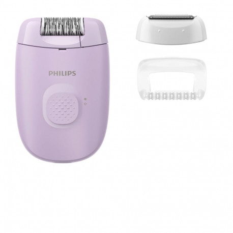 Epilator - Philips Satinelle Essential BRE237/00 Corded Hair Removal Device, Compact Design, White