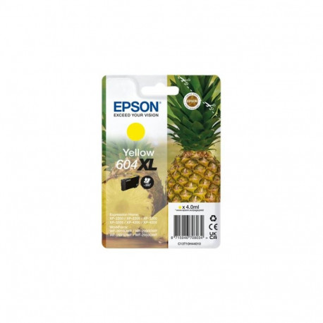 Ink Cartridge - Epson 604 XL Yellow (C13T10H44010, high-capacity, 350 pages)