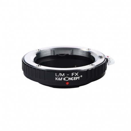 Adapter - K&F Concept Leica M-Mount To Fuji X-Mount Lens Adapter, Anodized Aluminum, Black