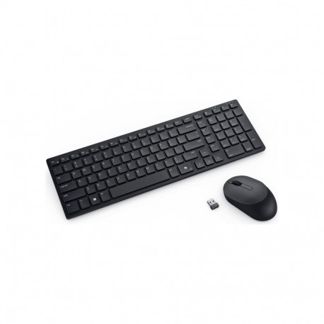 Input Device - Dell Pro Compact Silent Keyboard And Mouse KM555, USB/Bluetooth, Spill-Resistant, Bla
