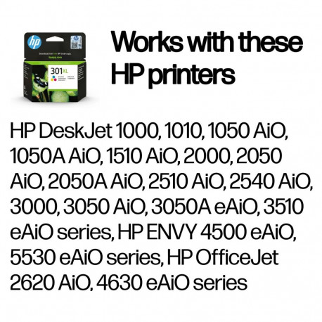 HP tint 301XL CH564EE värviline (tsüaan/magenta/kollane)