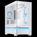 Computer Case - ASUS PRIME AP202 TG ARGB Midi Tower Micro ATX White