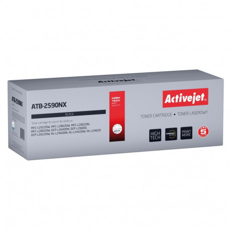Toner Cartridge - Activejet TN2590XL 3000 Pages Black Activejet ATB-2590NX Toner Replacement for Bro