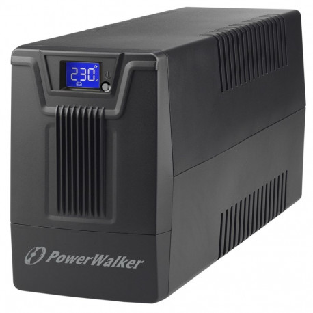 UPS - PowerWalker VI 600 SCL FR 0.6 kVA 360 W 2 AC Outlets, Black