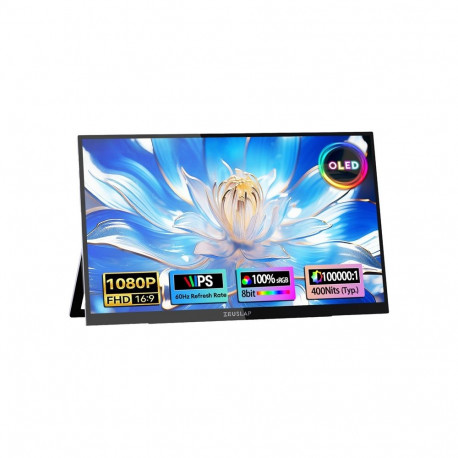 Monitor - Zeuslap OL133ED 13.3" Full HD Touchscreen, USB-C, HDMI