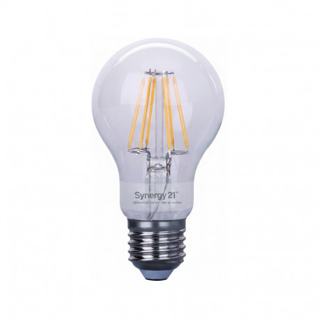 Synergy 21 LED Retrofit E27 A60 läbipaistev pirn 10W soe valge hämardatav