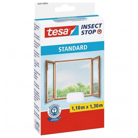 tesa putukavõrk Standard takjapaelaga 1,1x1,3m, valge