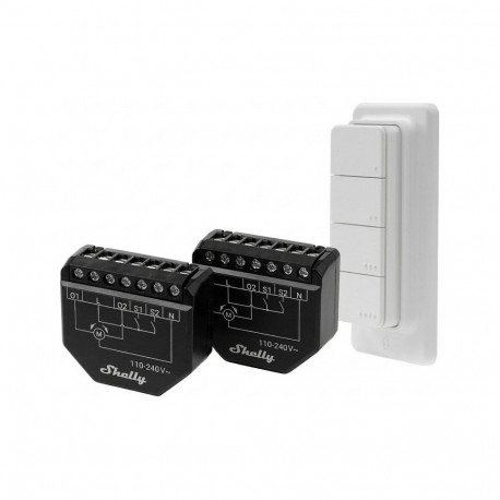 "Shelly Shutter x2 + BLU RC Button 4 Pack"