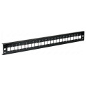 EFB esipaneel 24xE2000Duplex E2000 Compact (RDM) otseversioon, must